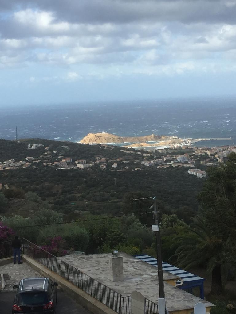 Ile Rousse with rough sea