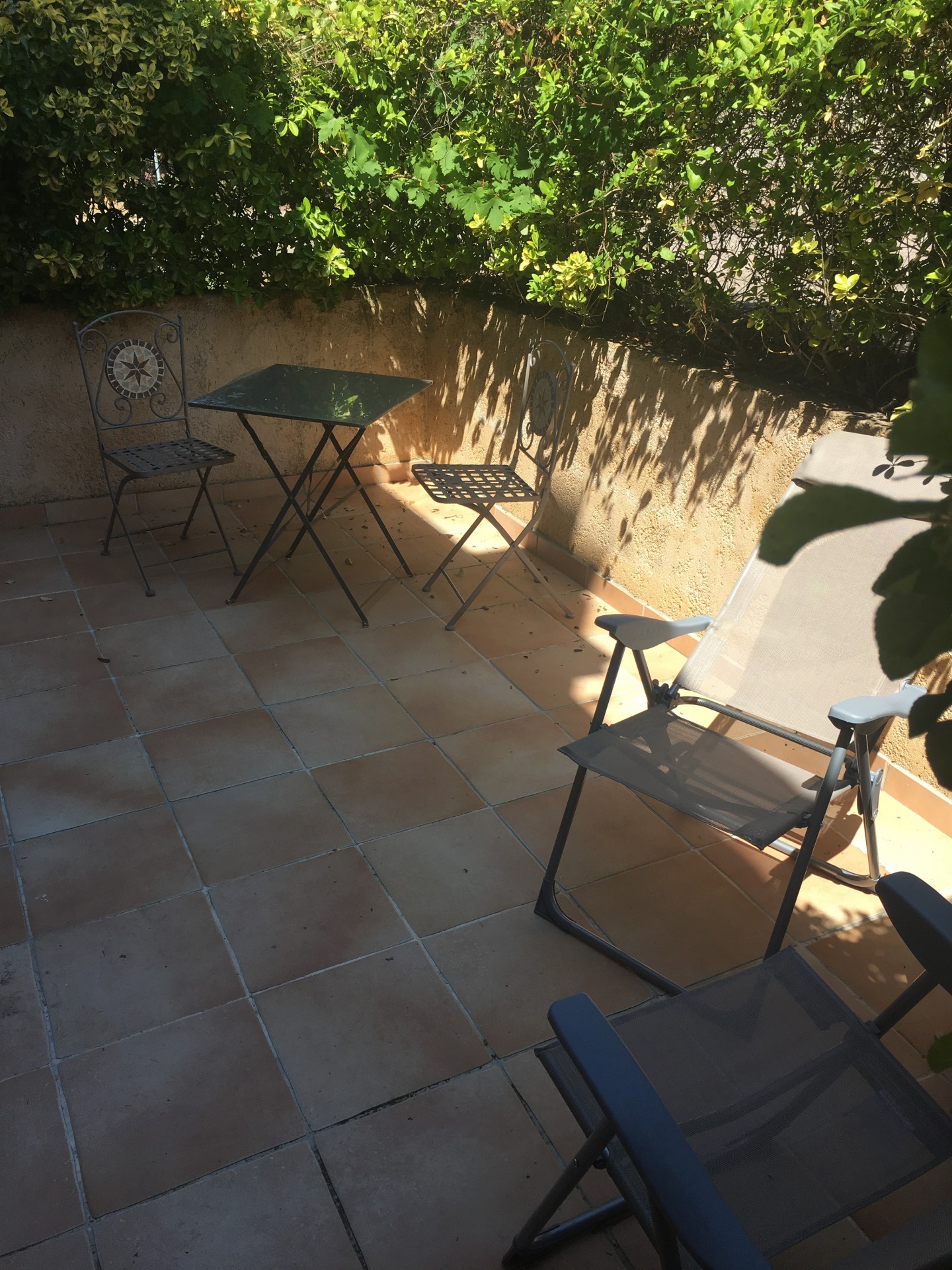 Une terrasse privée ...